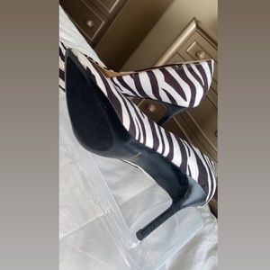 Black & White Zebra Heels